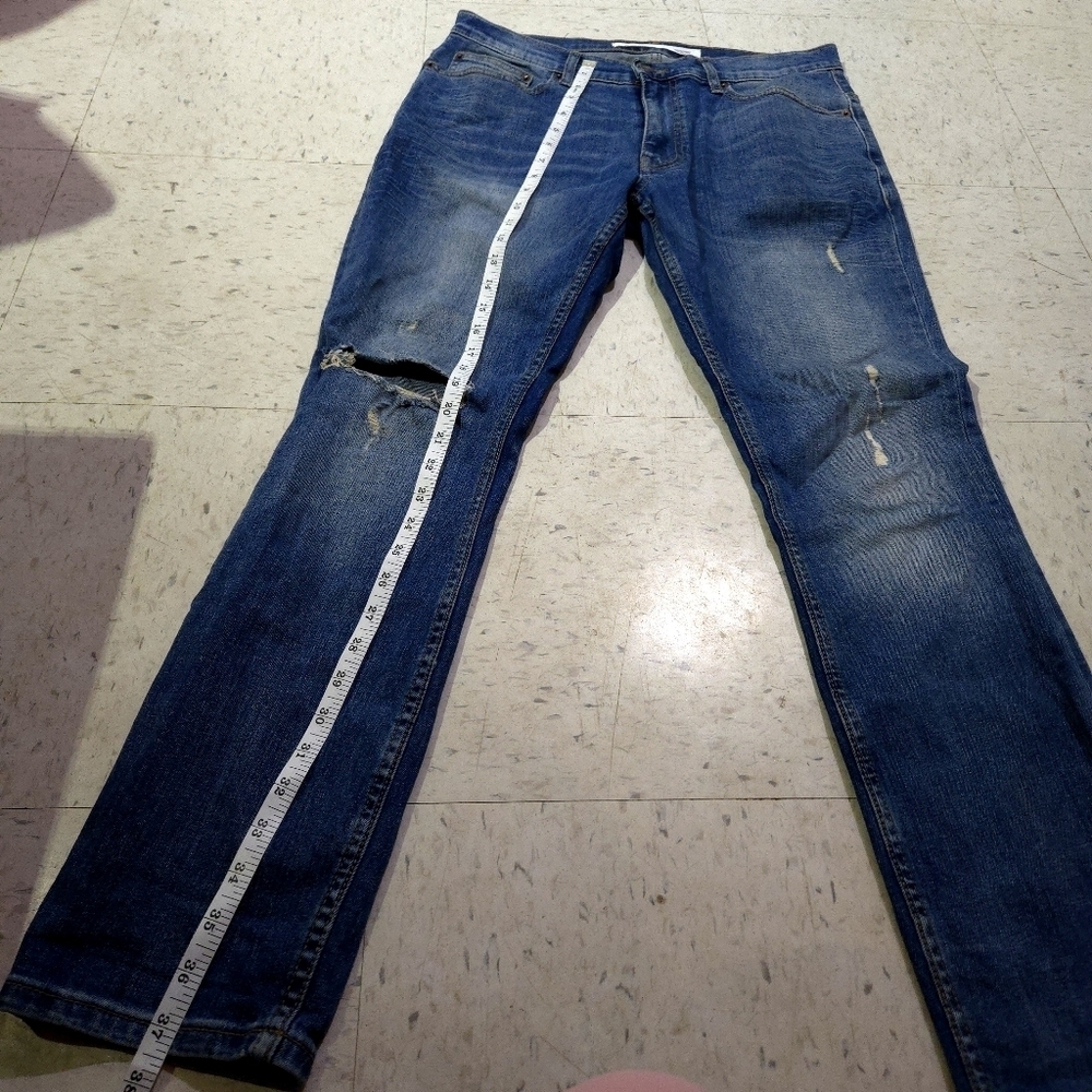 Burton | Blue Skinny Distressed Jeans - Picture 9 of 10